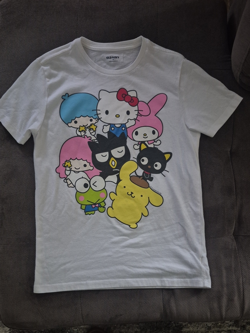 Old Navy White Hello Kitty & Sanrio Characters Graphic Tee